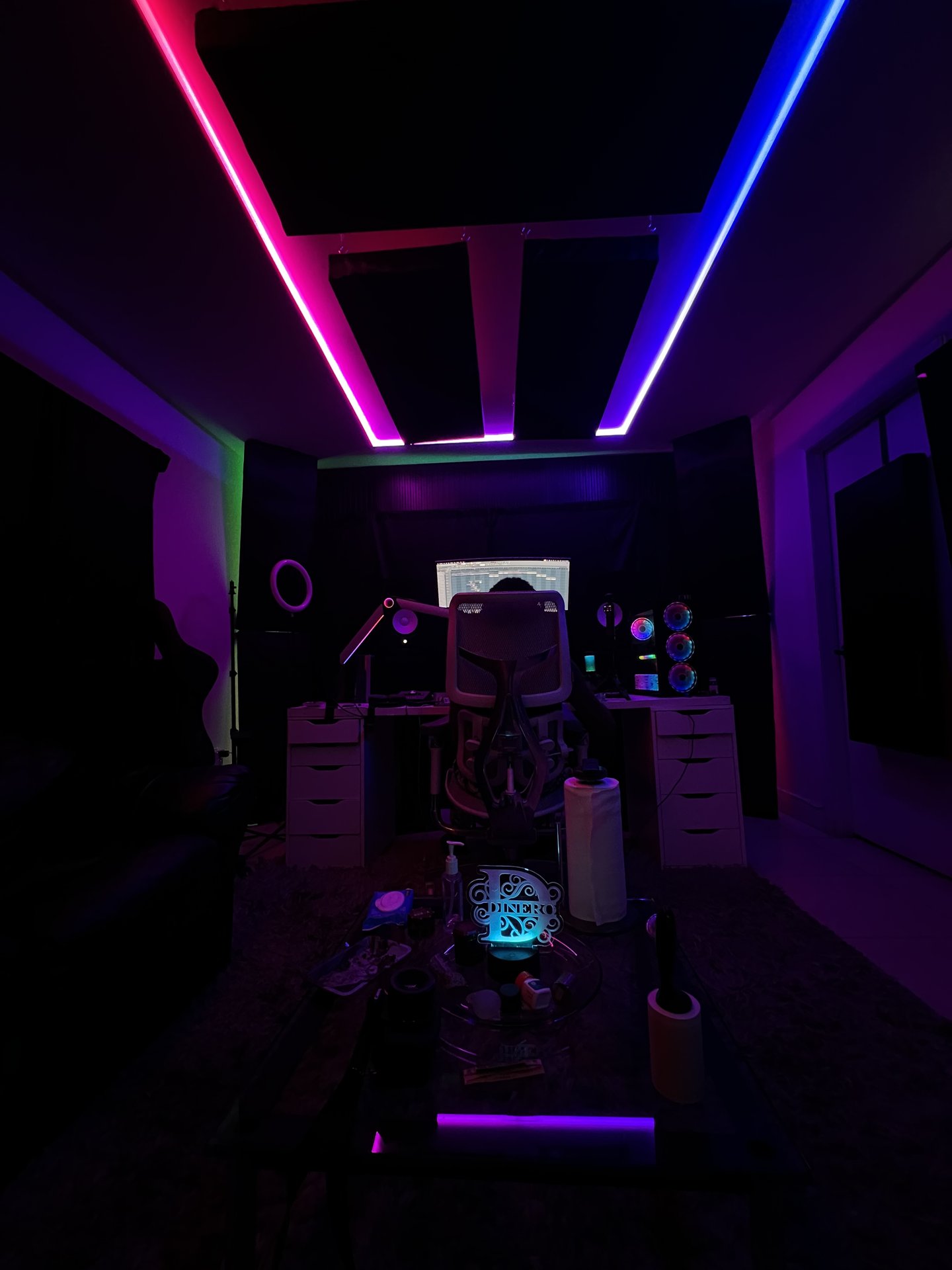 Full view of the PICH recording room and production setup